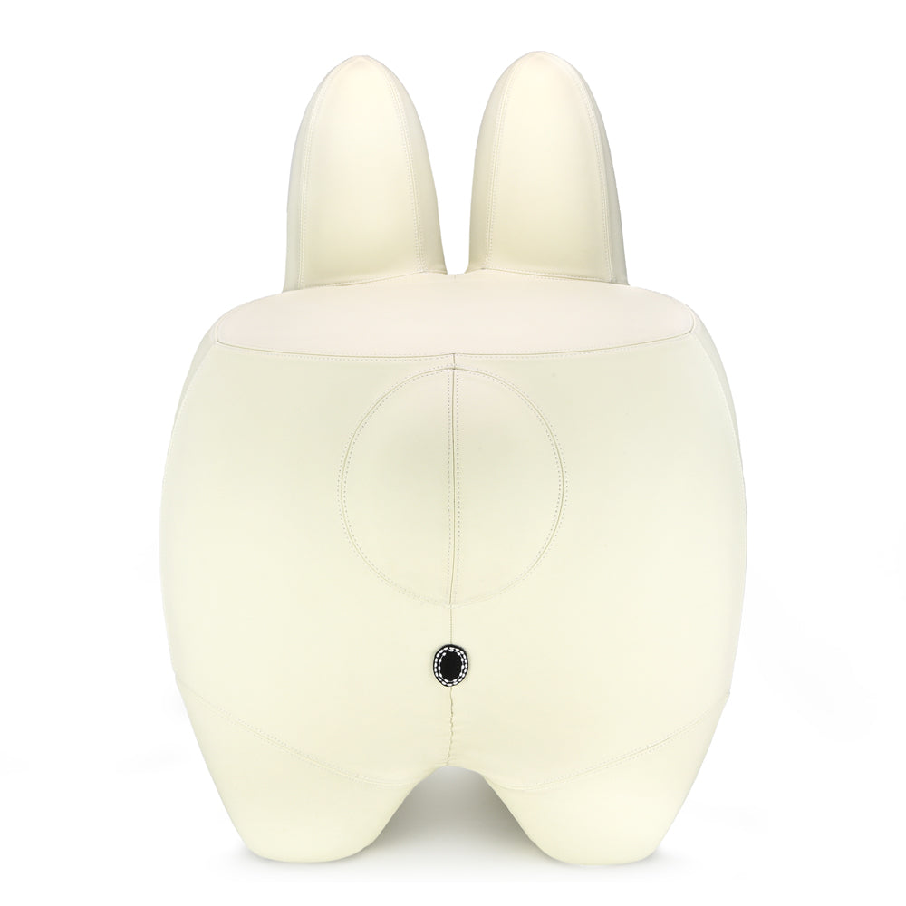 Kidrobot Leather Happy Labbit Stool  - Virgin White Edition