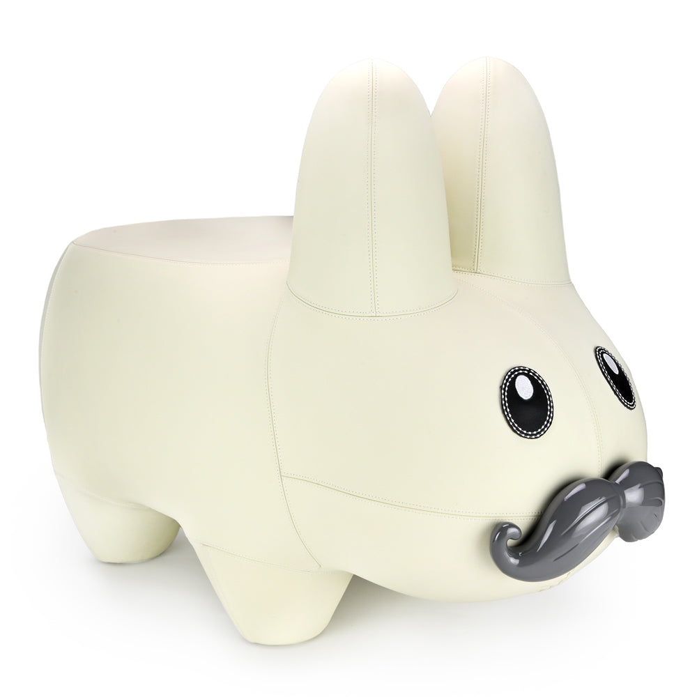 Kidrobot Leather Happy Labbit Stool  - Virgin White Edition