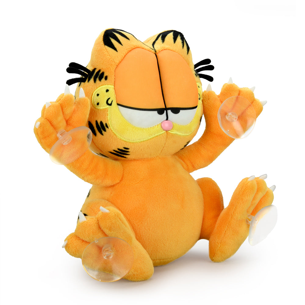 Garfield 8" Plush Suction Cup Window Clinger by Kidrobot - Relaxed Edition