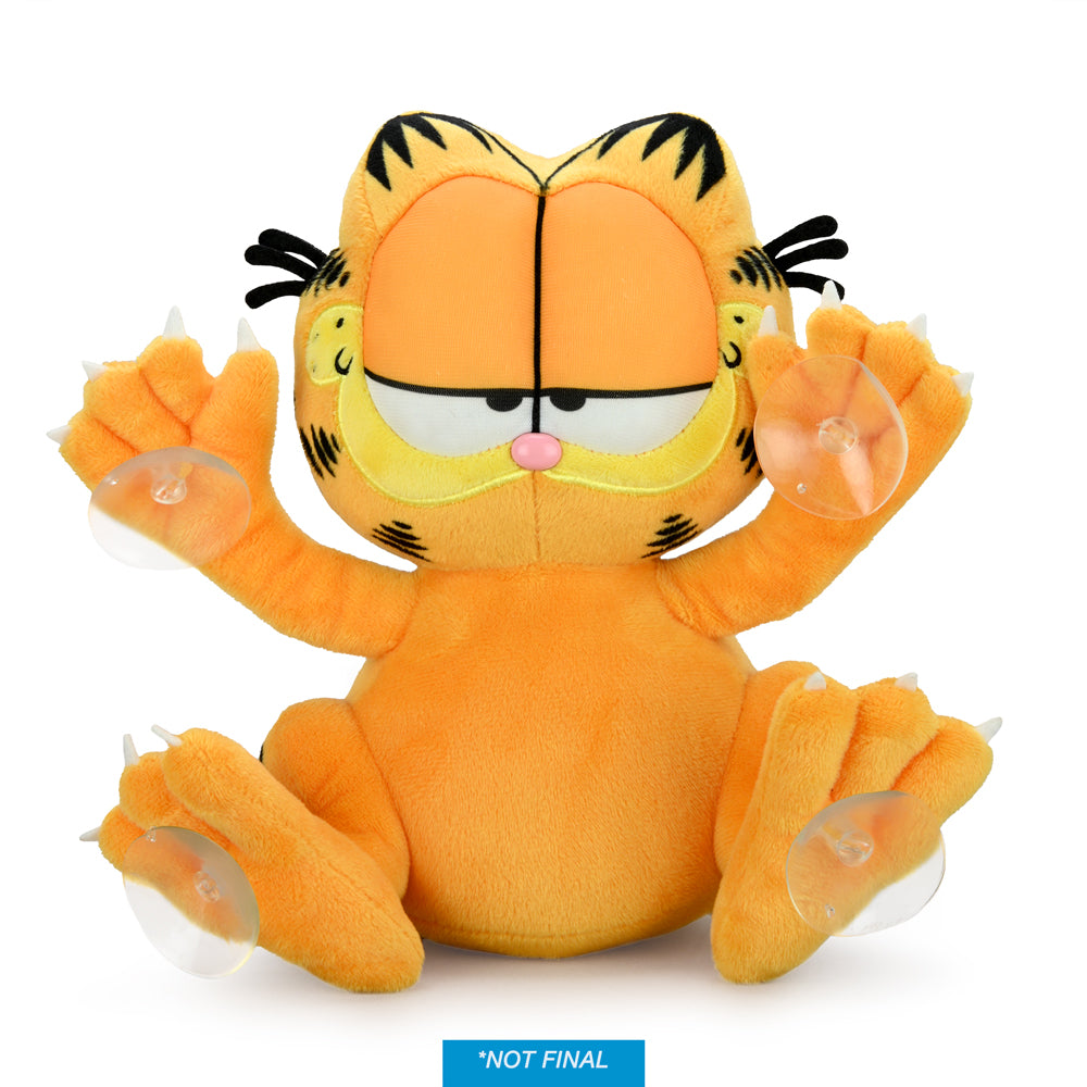 Garfield 8" Plush Suction Cup Window Clinger by Kidrobot - Relaxed Edition