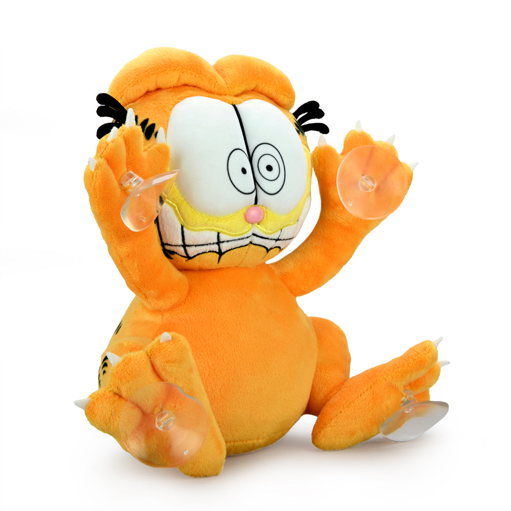 Garfield 8" Plush Suction Cup Window Clinger by Kidrobot - Scared Edition