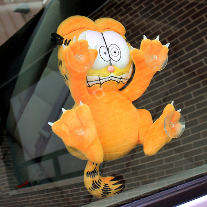 Garfield 8" Plush Suction Cup Window Clinger by Kidrobot - Scared Edition