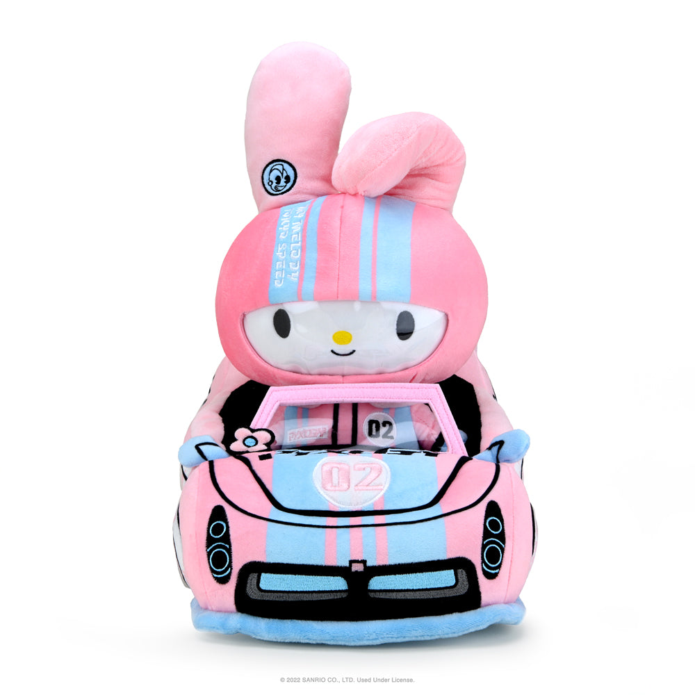 Hello Kitty® and Friends Tokyo Speed Racer 13" Plush 4-Pack Bundle - Badtz-maru®, Hello Kitty, Kuromi & My Melody®