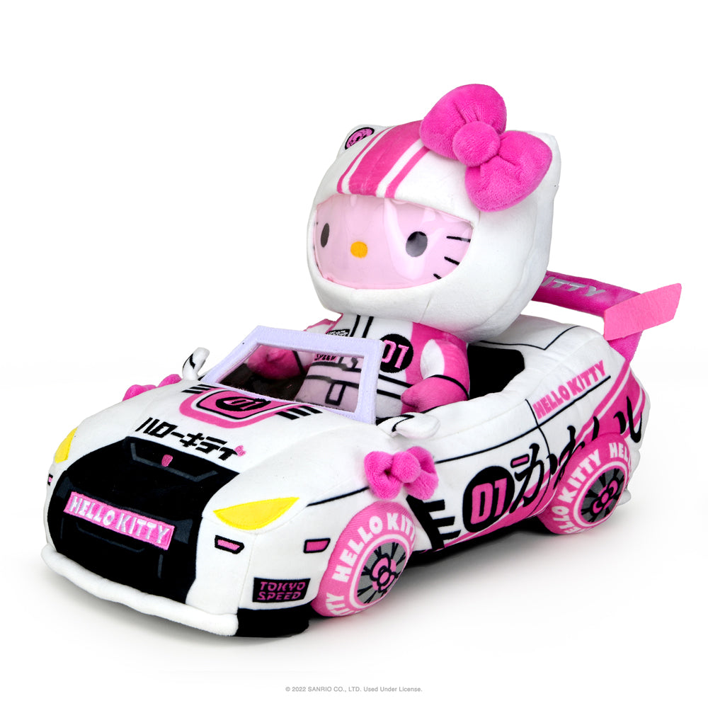 Hello Kitty® and Friends Tokyo Speed Racer 13" Plush 4-Pack Bundle - Badtz-maru®, Hello Kitty, Kuromi & My Melody®