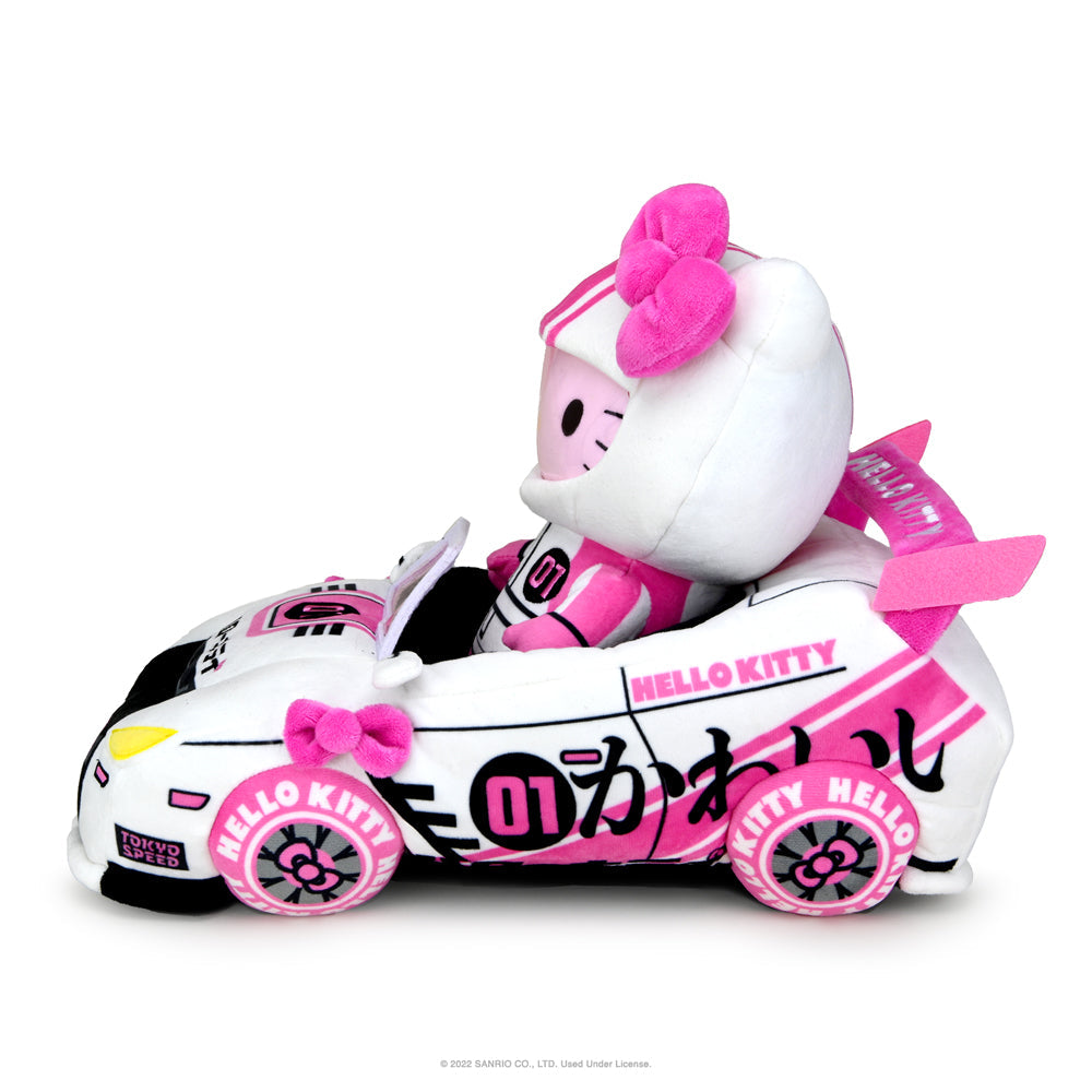 Hello Kitty® and Friends Tokyo Speed Racer 13" Plush 4-Pack Bundle - Badtz-maru®, Hello Kitty, Kuromi & My Melody®