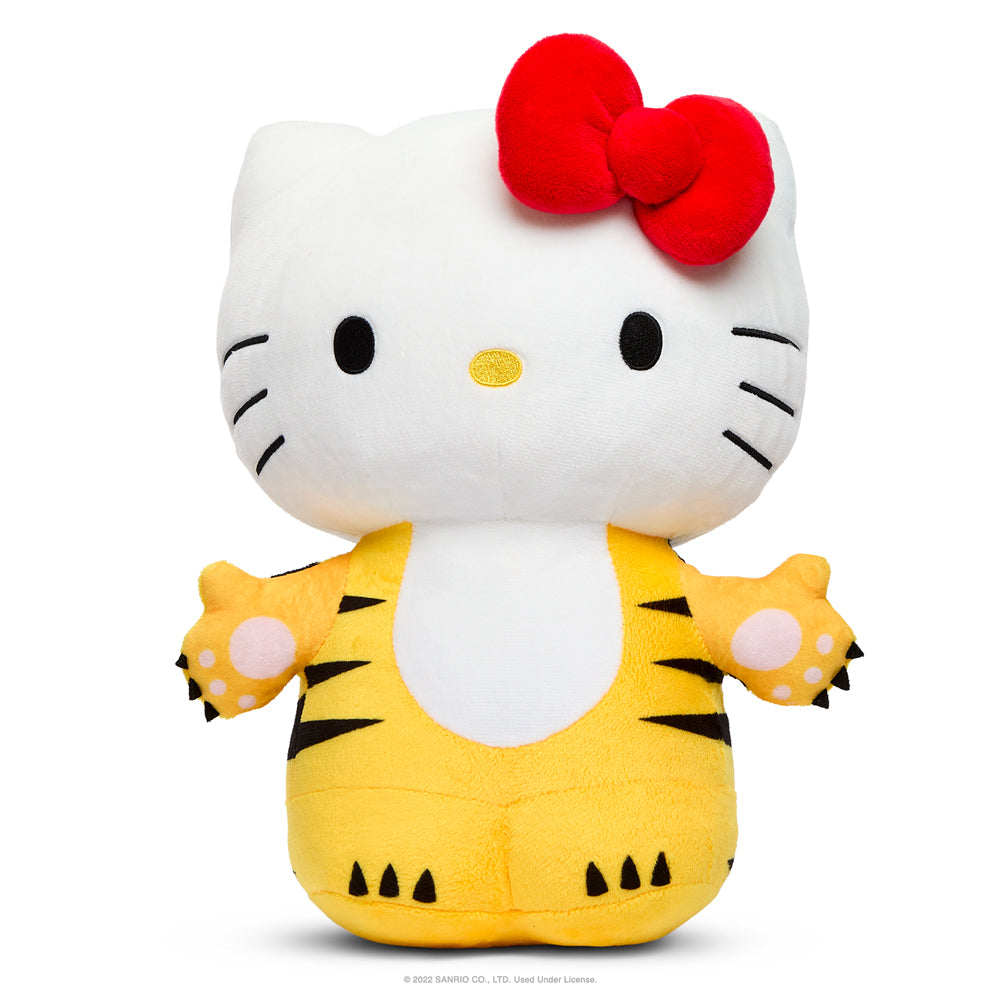 Hello Kitty® Chinese Zodiac Year of the Tiger 13" Plush - Black & Cream Edition