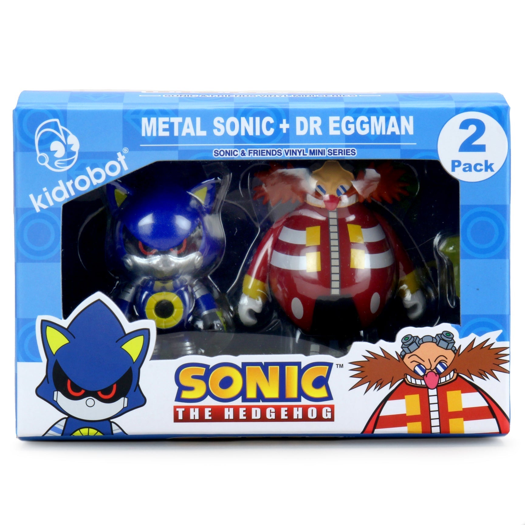 Sonic the Hedgehog 3" Vinyl Figure Dr. Robotnic and Metal Sonic 2-Pack