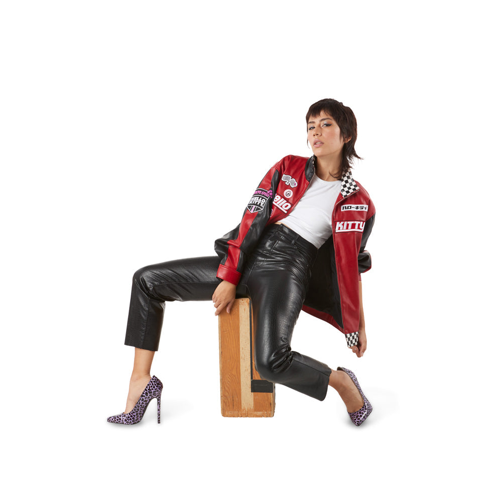 Hello Kitty® Tokyo Speed Red Moto Jacket by Kidrobot - Limited Edition