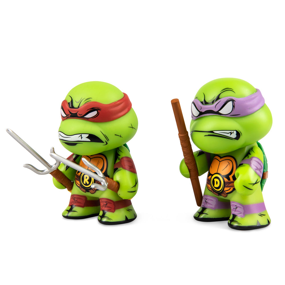 Teenage Mutant Ninja Turtles Raphael & Donatello 3" Vinyl Figure 2-pack