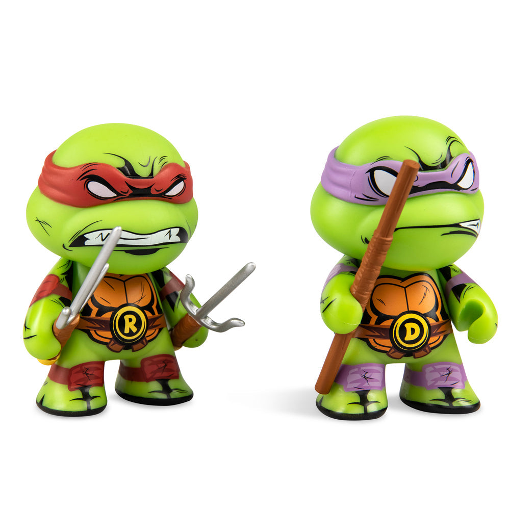 Teenage Mutant Ninja Turtles Raphael & Donatello 3" Vinyl Figure 2-pack