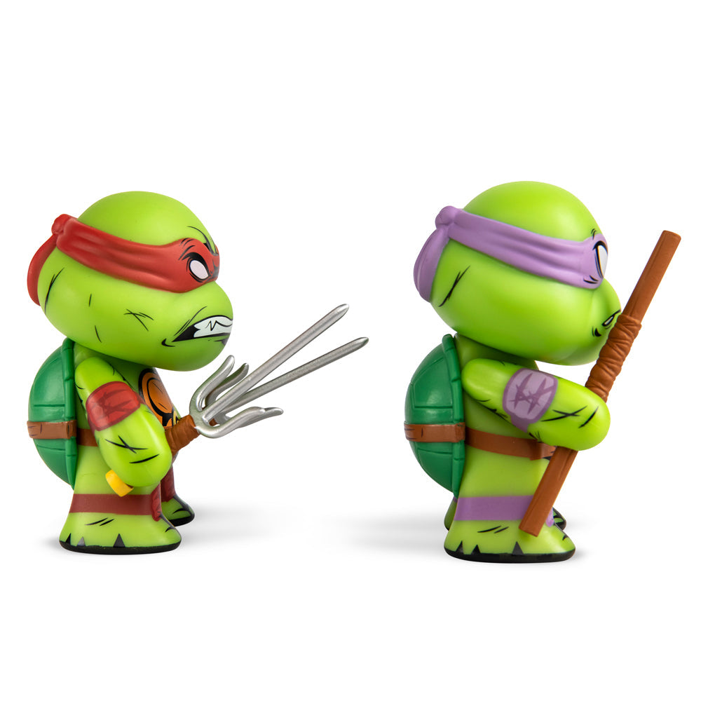 Teenage Mutant Ninja Turtles Raphael & Donatello 3" Vinyl Figure 2-pack