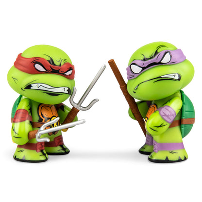 Teenage Mutant Ninja Turtles Raphael & Donatello 3" Vinyl Figure 2-pack