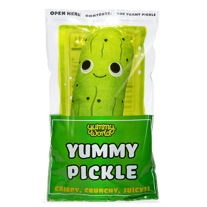 Yummy World Crunchy Pickle in a Bag 10" Interactive Plush