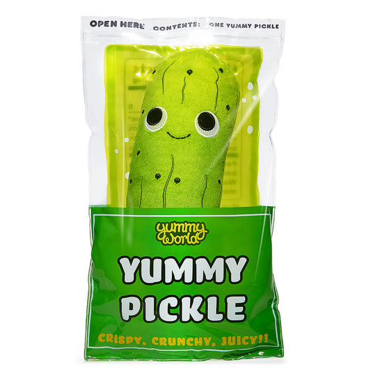 Yummy World Crunchy Pickle in a Bag 10" Interactive Plush