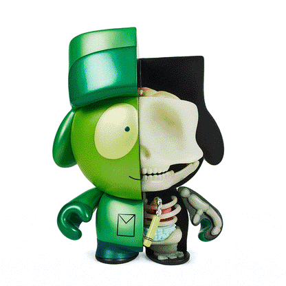 South Park Anatomy Kyle 8" Vinyl Figure - Kidrobot.com Pearlescent GID Exclusive (Limited Edition of 400)