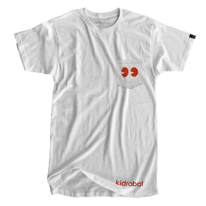 Limited Edition Kidrobot Have a Vinyl Day White Pocket T-Shirt (S-XXL)
