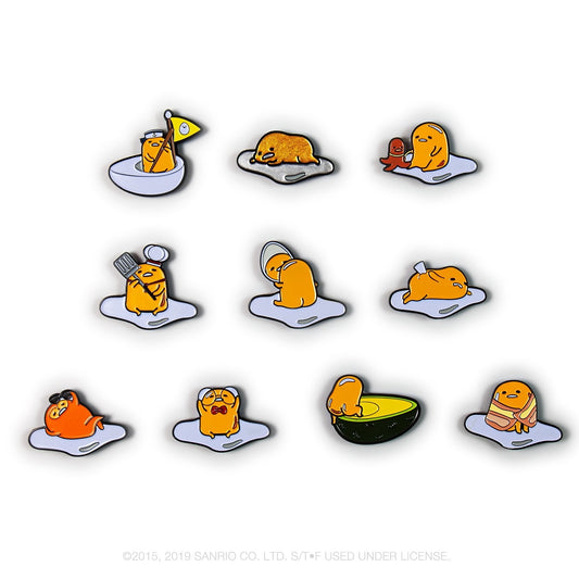 Gudetama Eggstra Lazy Enamel Pin Series by Kidrobot x Sanrio
