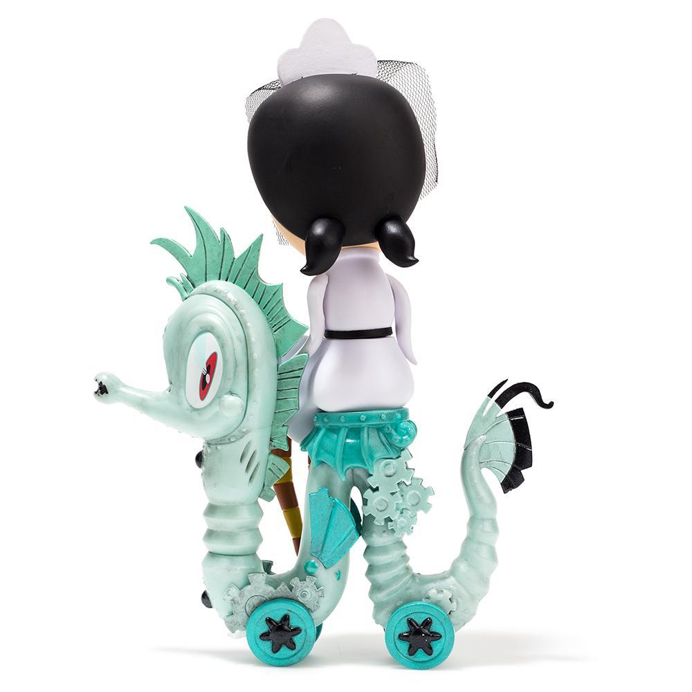 Lucy Curious Dark Harbor 7" Art Figure by Kathie Olivas - White Edition (Limited Edition of 200)