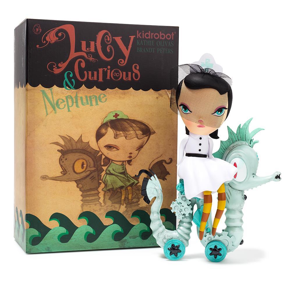 Lucy Curious Dark Harbor 7" Art Figure by Kathie Olivas - White Edition (Limited Edition of 200)