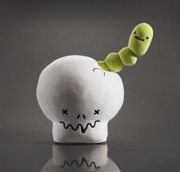 BFFs Giant Skull and Worm Interactive Plush by Kidrobot