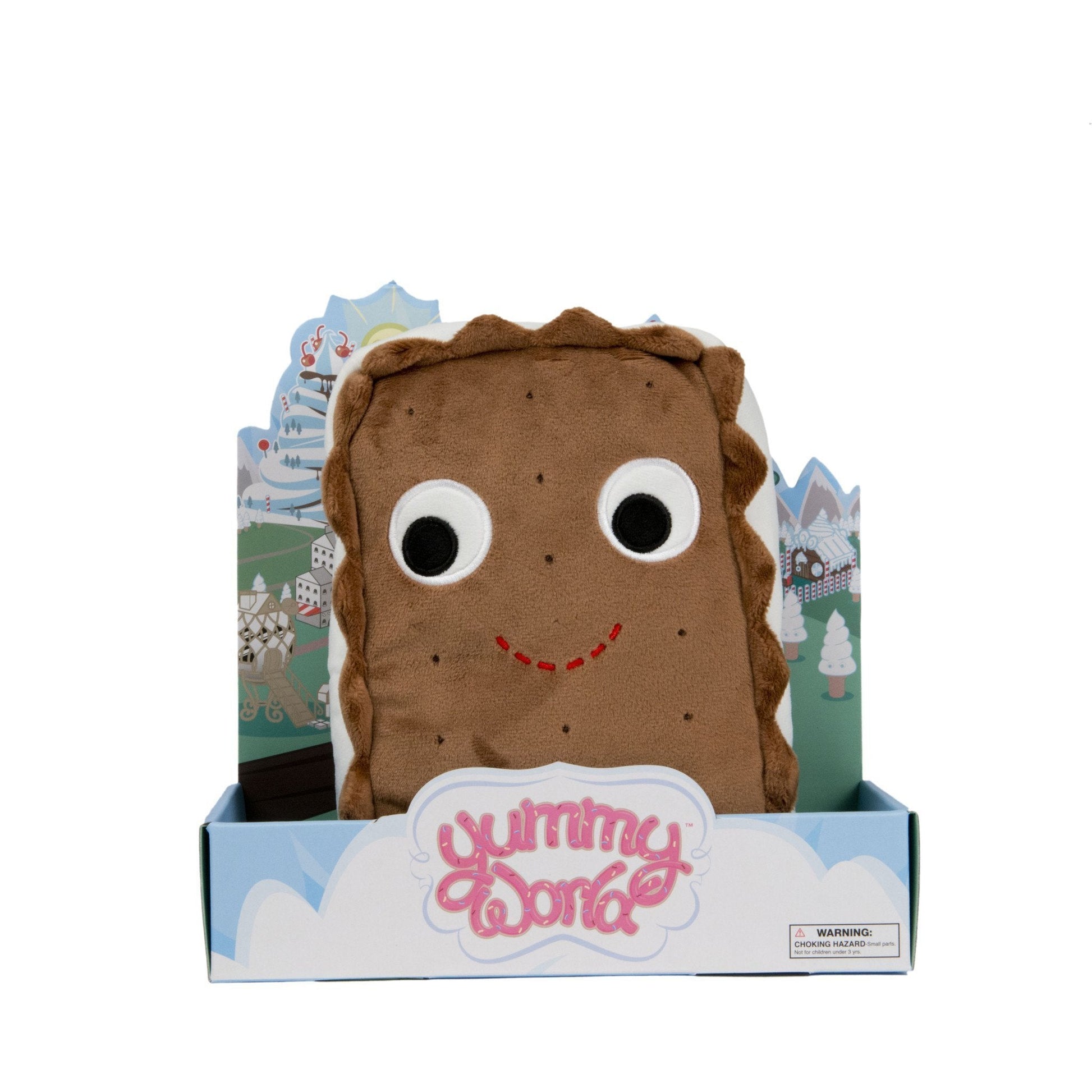 Yummy World 10" Sandy the Ice Cream Sandwich Plush Pillow