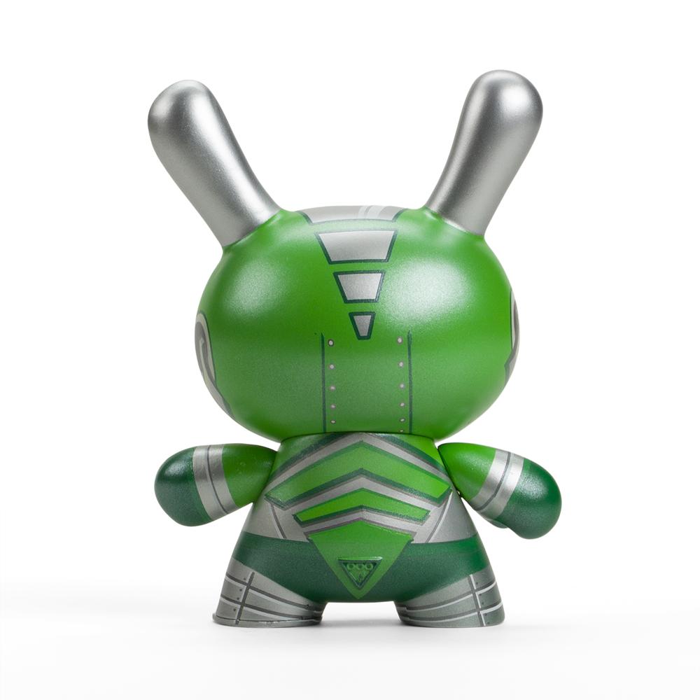 Dairobo-B Mecha Half Ray 5" Dunny by Dolly Oblong - Kidrobot.com Exclusive Green Edition