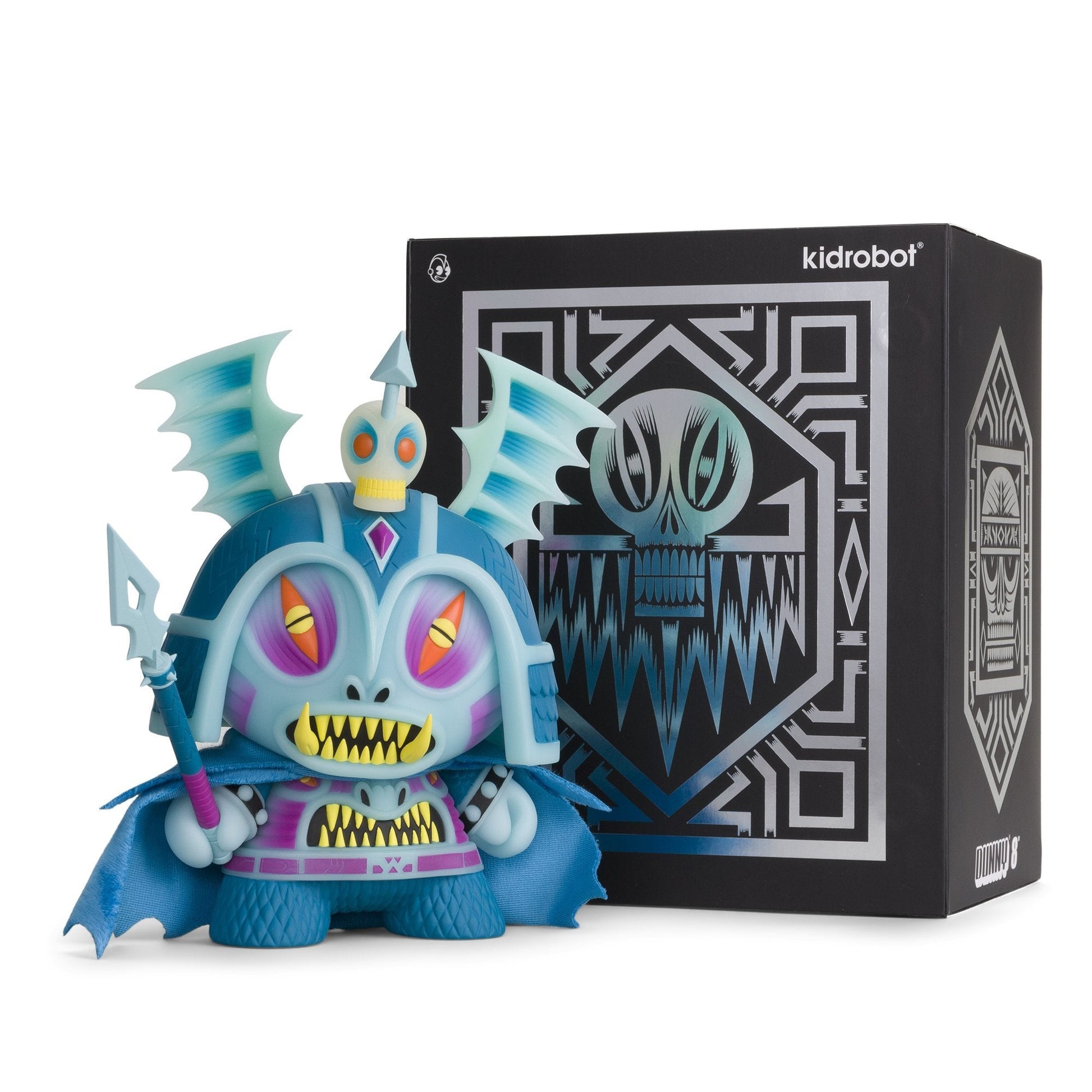 Harbinger 8" Dunny Art Figure by Martin Ontiveros - GID Blue Edition