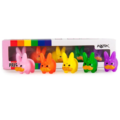 PRIDE 'Stache Labbit Art Toy 5-Pack