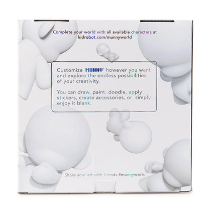 MUNNYWORLD 7" MUNNY Blank Art Toy by Kidrobot