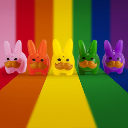 PRIDE 'Stache Labbit Art Toy 5-Pack