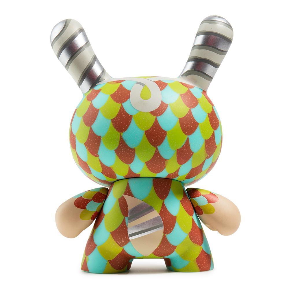 The Curly Horned Dunnylope 5" Dunny Art Figure by Horrible Adorables - Orange Edition