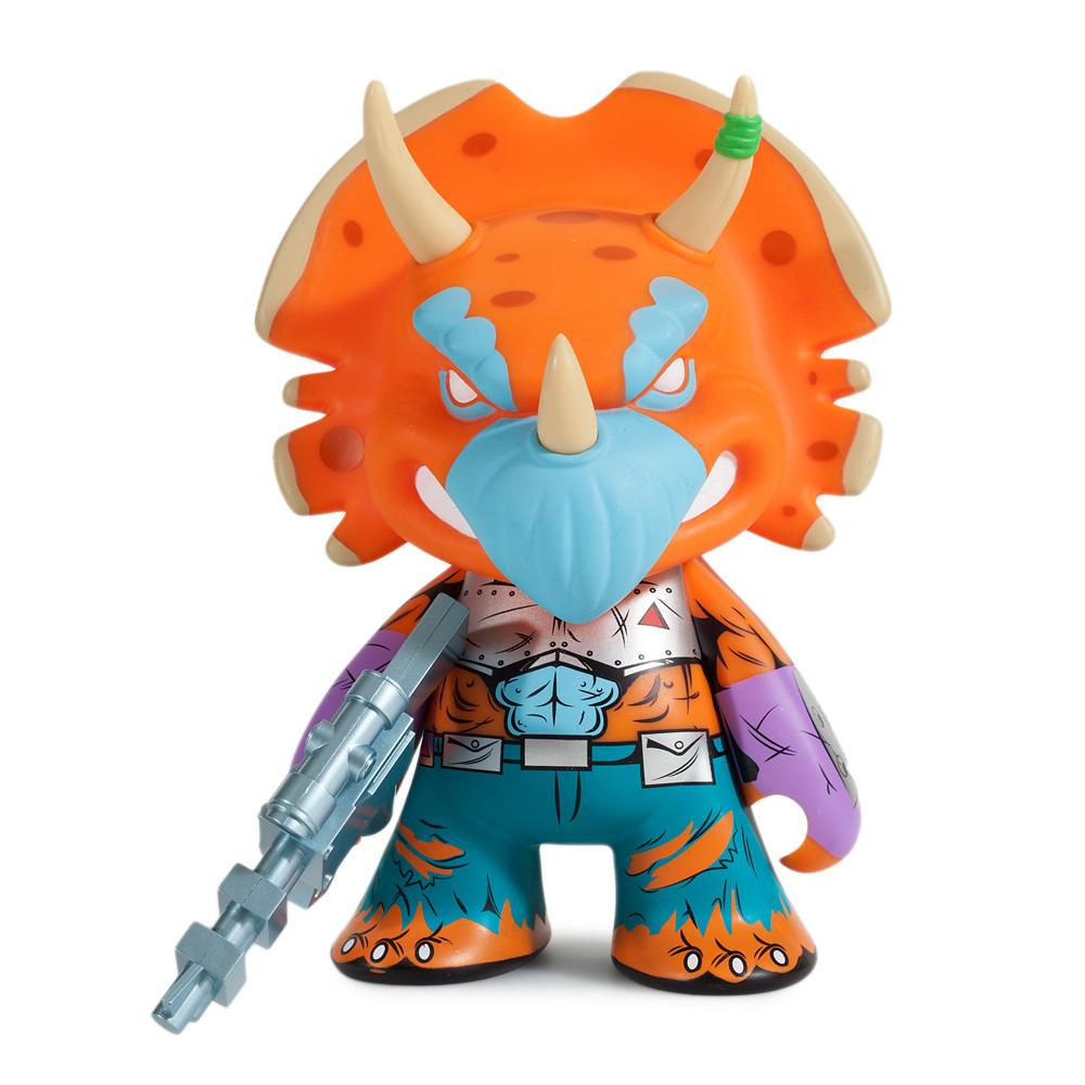 TMNT Triceraton 7" Vinyl Art Figure by Kidrobot - Orange Edition